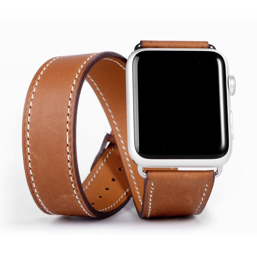 Luxury Watch Hermes - คู่สายสำหรับสายคาด Apple Watch 45มม.41มม.44มม./40มม.42มม./38มม.สร้อยข้อมือ IWatch Series