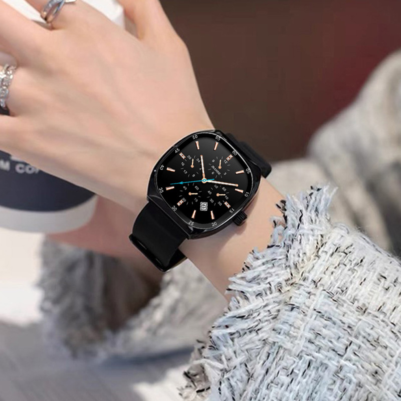 Luxury Watch Values - นาฬิกาข้อมือคู่รักที่มีสไตล์ หรูหราและมีมูลค่าสูง นาฬิกาควอทซ์ที่ได้รับการปรับปรุงด้วยปฏิทินสำหรับผู้หญิง ซิลิโคน คัดสรรอย่างพิถีพิถัน