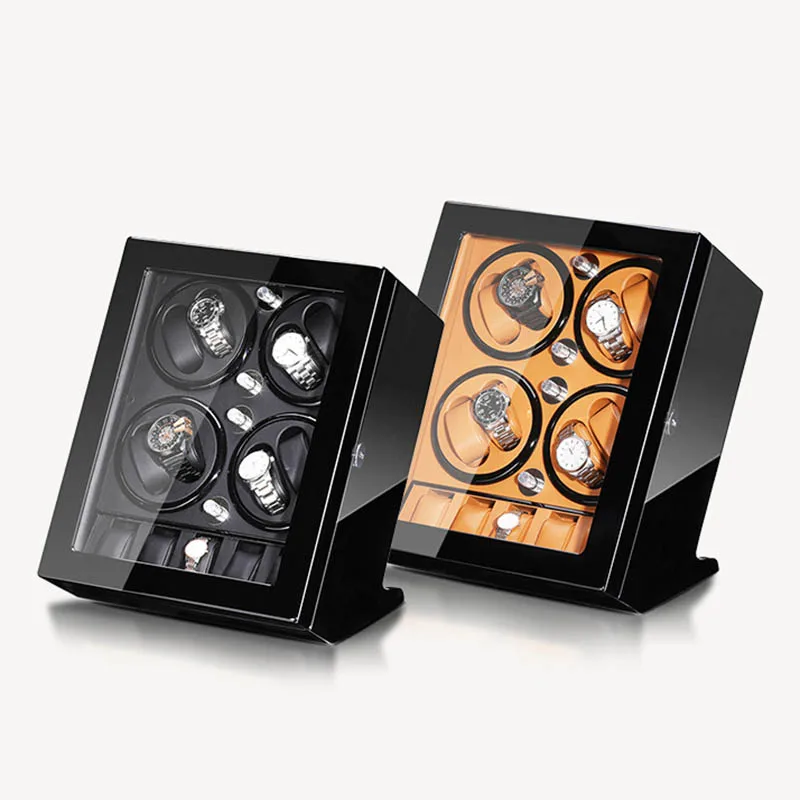 Luxury Watch Winder Box - หรูหรา 8 สล็อตนาฬิกา Winders อัตโนมัติ Rotator