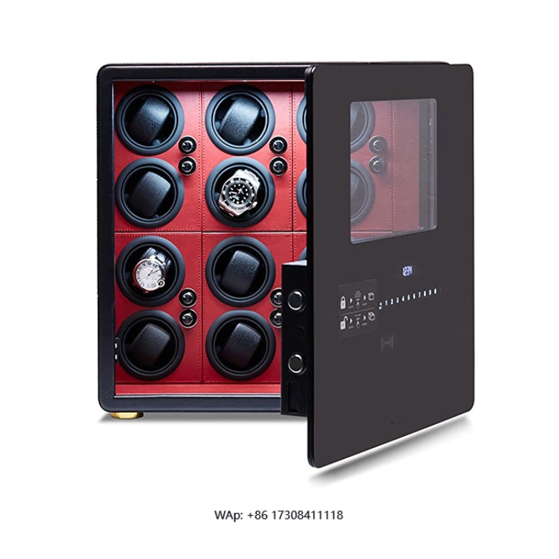 Luxury Watch Winder Box - กล่องเก็บนาฬิกาอัตโนมัติ 12 รุ่น พร้อมระบบล็อคด้วยลายนิ้วมือ สำหรับเก็บเครื่องประดับสุดหรู