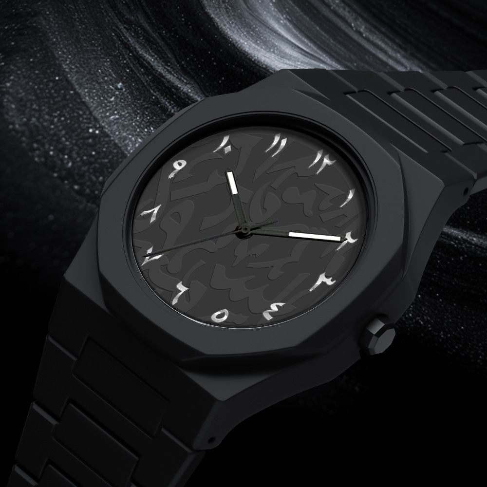 Luxury Watch White - นาฬิกากีฬายอดนิยมในตะวันออกกลางสำหรับผู้ชายและผู้หญิง นาฬิกาควอตซ์โดพามีน แฟชั่นเฉพาะกลุ่ม กันน้ำ ทำจากสแตนเลส