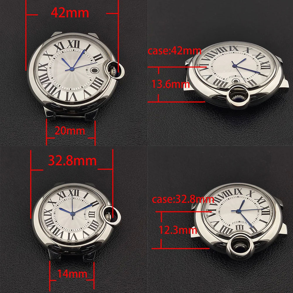 Luxury Watch Face - ตัวเรือนนาฬิกา 42 มม./32.8 มม. นาฬิกาคู่รัก ซีรีส์ตัวเรือนสแตนเลส