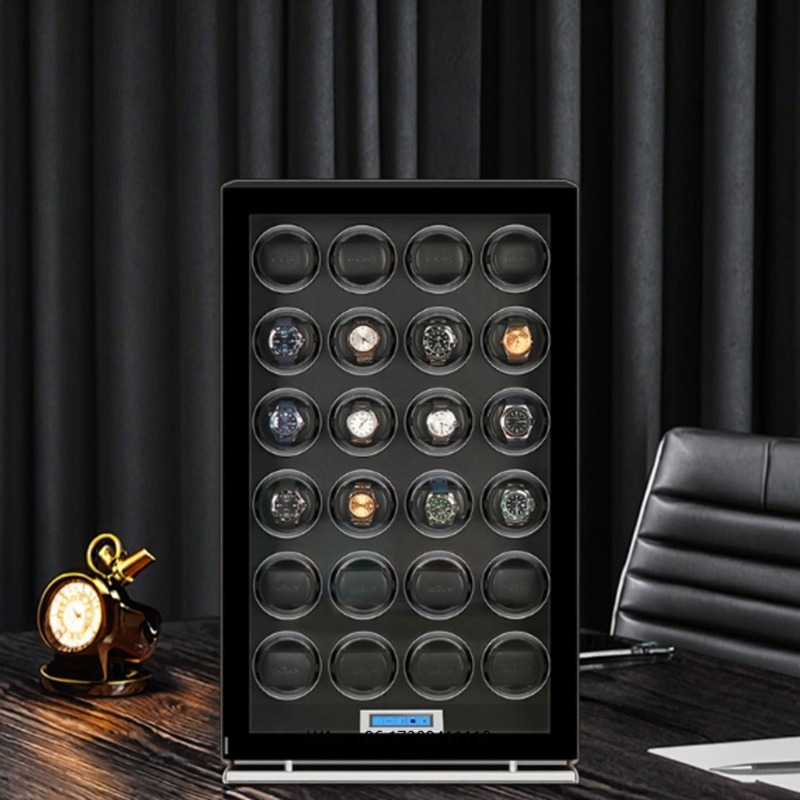 Luxury Watch Winder Box - กล่องหมุนนาฬิกาอัตโนมัติ 24 ช่อง คุณภาพสูง ทนทาน เงียบสงบ