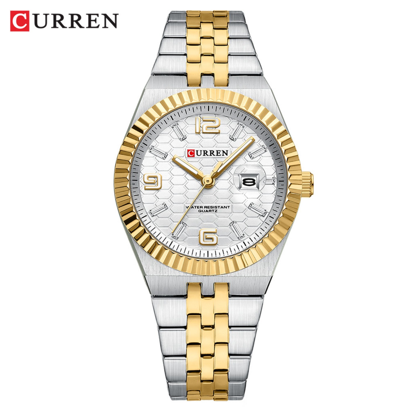 Luxury Watch - CURREN นาฬิกาข้อมือผู้หญิง ระบบควอทซ์ แอนะล็อก กันน้ำ นาฬิกาข้อมือผู้หญิงพร้อมวันที่