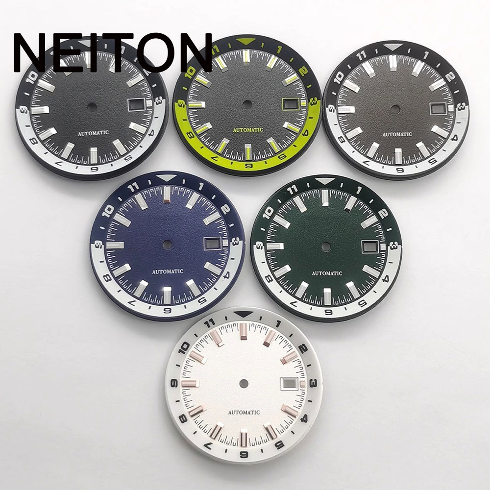 Luxury Watch Face - หน้าปัดนาฬิกา NEITON ขนาด 36.5 มม. สีดำ