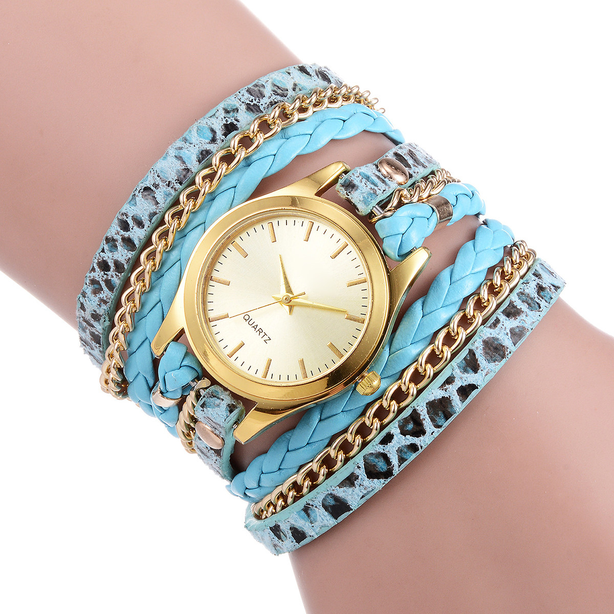 นาฬิกาควอตซ์ลายเสือดาวสำหรับผู - Luxury Watch White บทวิจารณ์และราคา