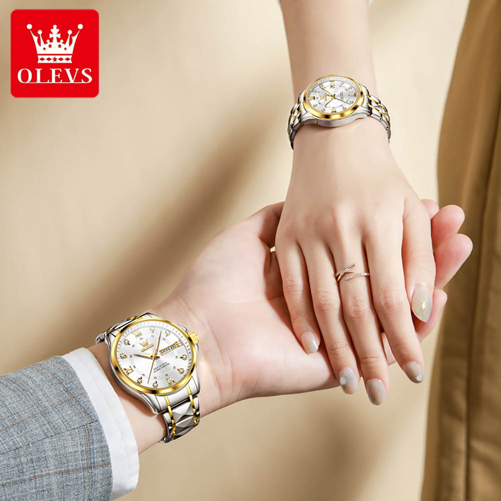 OLEVS 2906 นาฬิกาคู่ Original  - Best Luxury Quartz Watch บทวิจารณ์และราคา