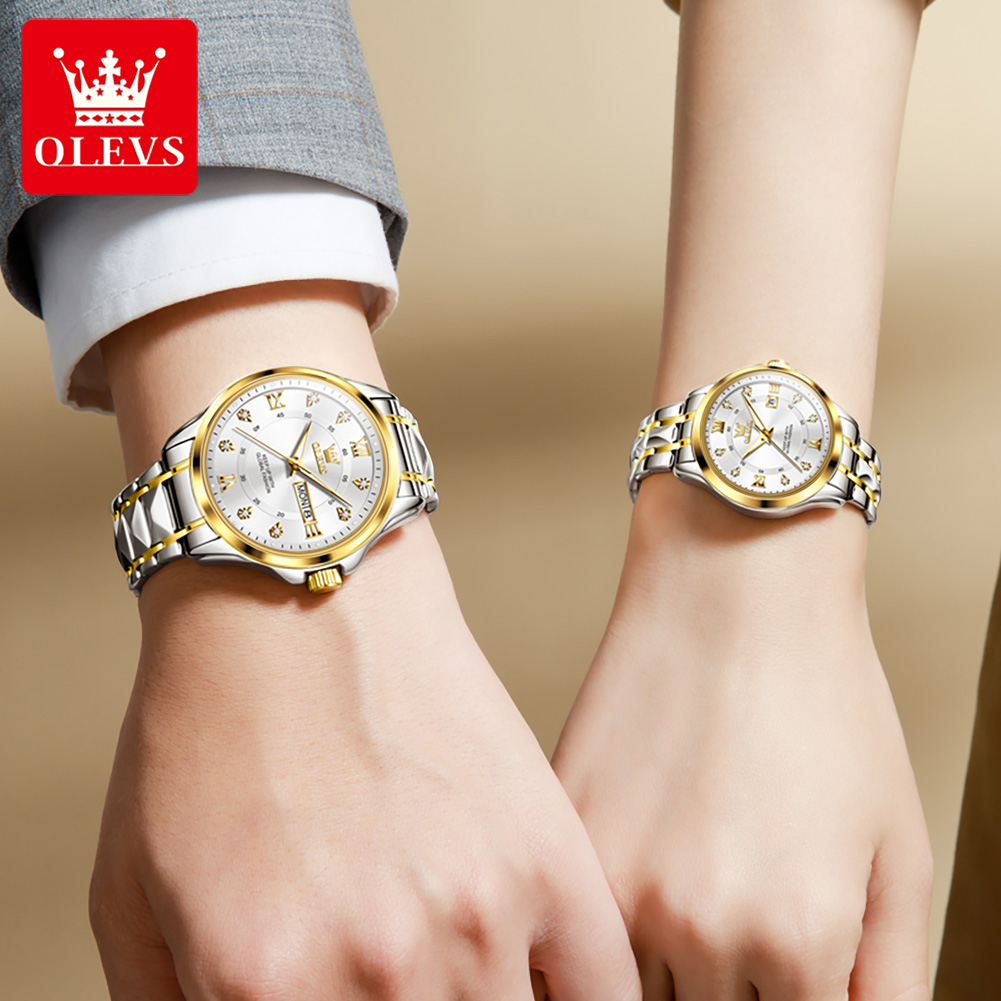 OLEVS 2906 นาฬิกาคู่ Original  - Best Luxury Quartz Watch บทวิจารณ์และราคา