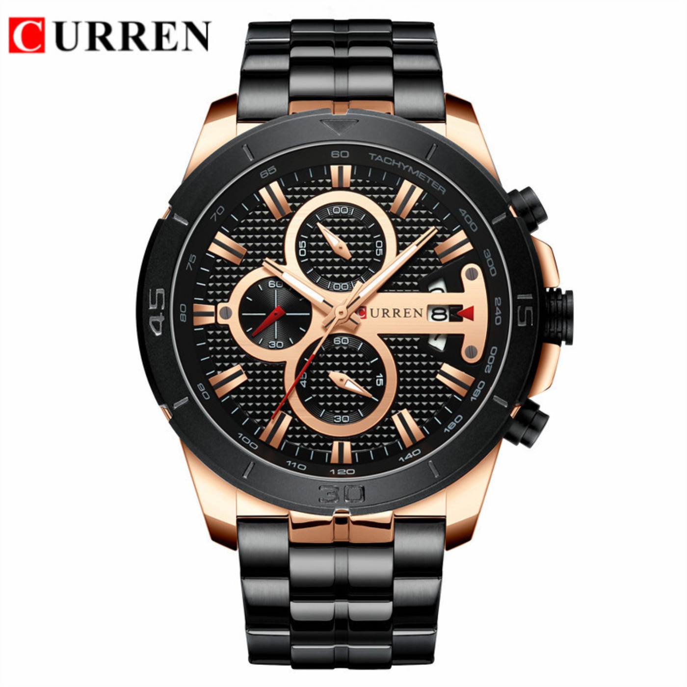 CURREN นาฬิกาผู้ชายกันน้ำโครโน - Luxury Watch Brands บทวิจารณ์และราคา