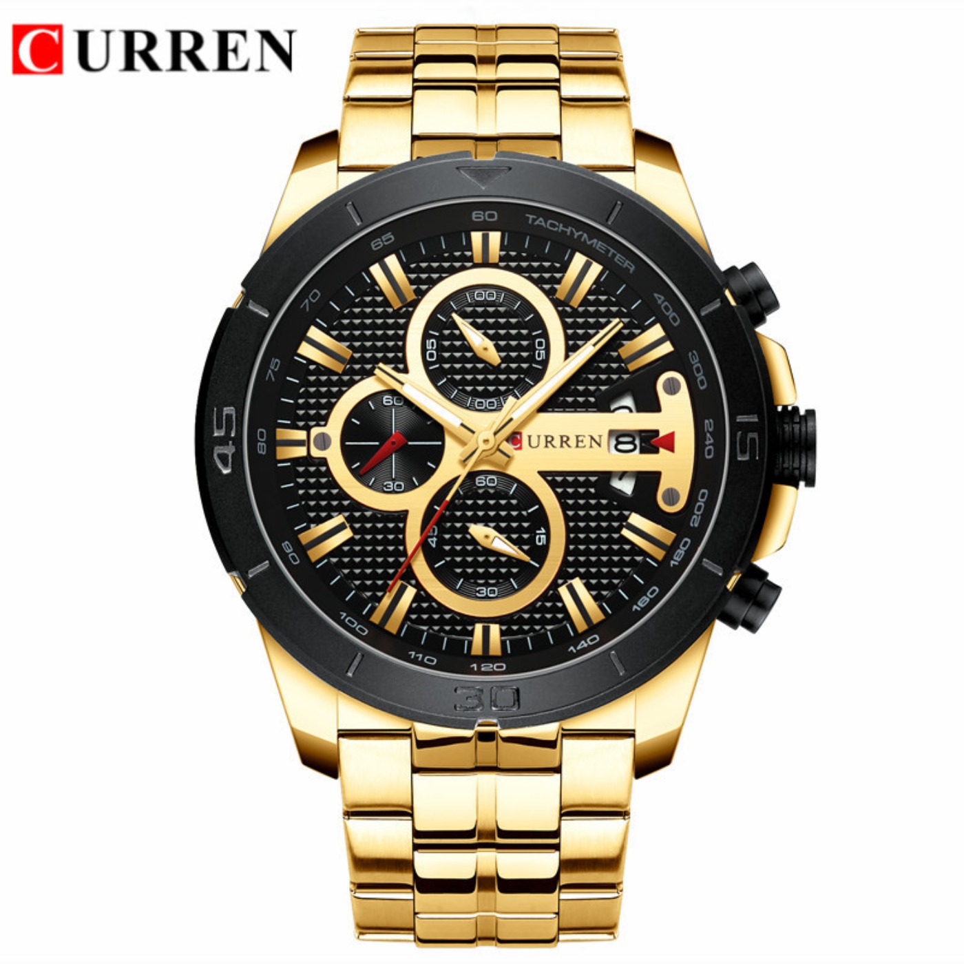CURREN นาฬิกาผู้ชายกันน้ำโครโน - Luxury Watch Brands บทวิจารณ์และราคา