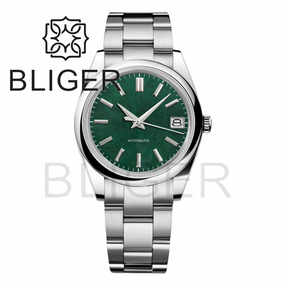 BLIGER 36mm39mm โลโก้ที่กำหนดเ - Luxury Watch Green Dial บทวิจารณ์และราคา