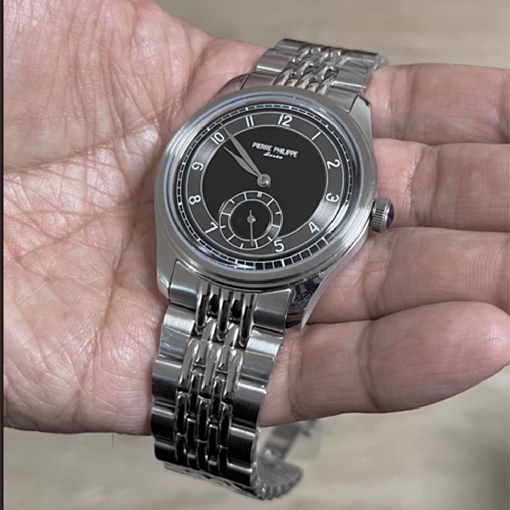 ผู้ชายระดับไฮเอนด์ 38 มม.นาฬิก - Guilloché Dial Watch บทวิจารณ์และราคา
