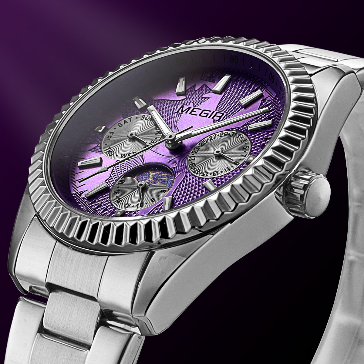 MEGIR นาฬิกาควอทซ์สำหรับผู้ชาย - Luxury Watch Green Dial บทวิจารณ์และราคา