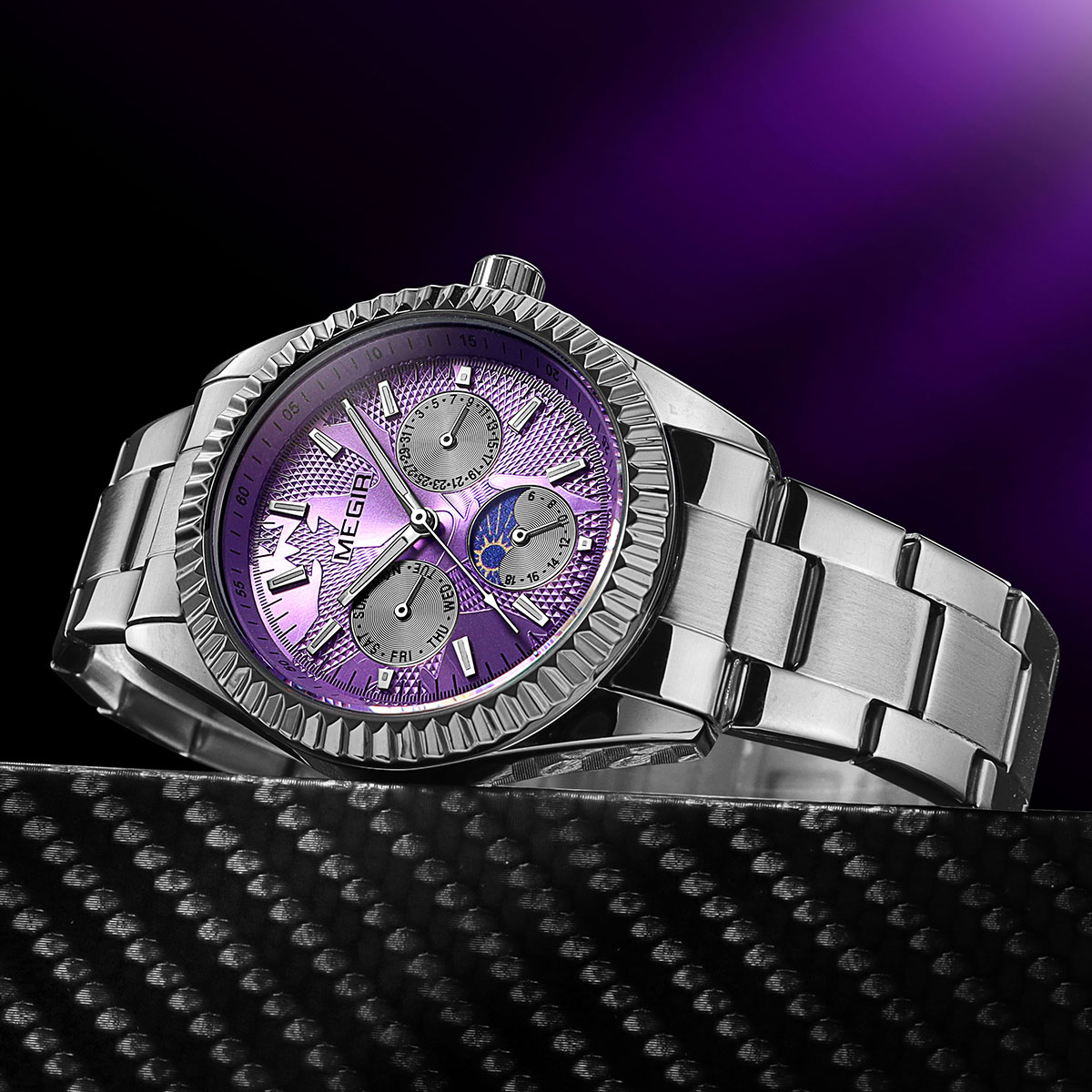 MEGIR นาฬิกาควอทซ์สำหรับผู้ชาย - Luxury Watch Green Dial บทวิจารณ์และราคา