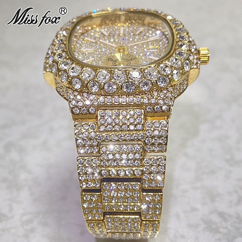 Hip Hop แบรนด์ MISSFOX แฟชั่น  - Luxury Watch Iceberg บทวิจารณ์และราคา