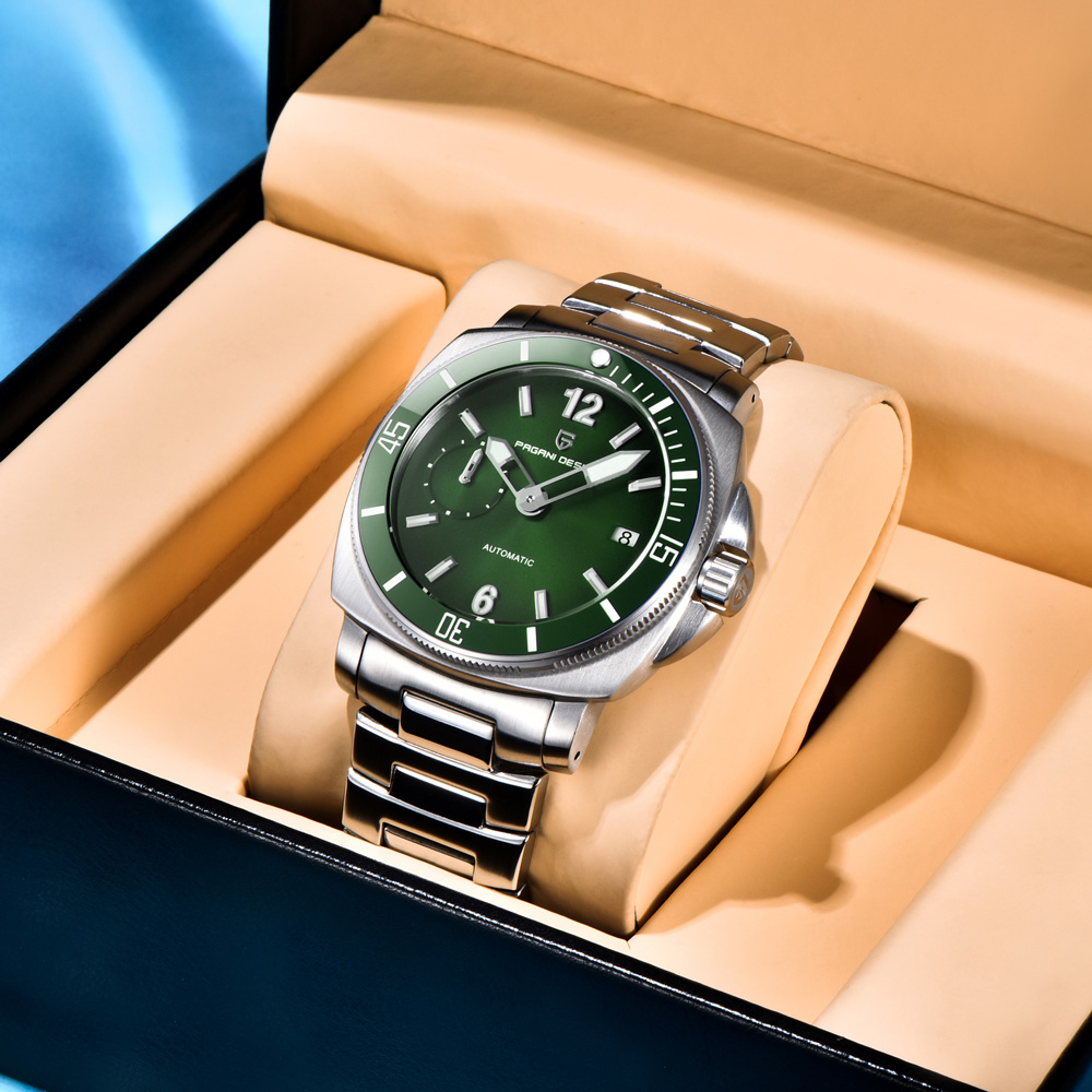 PAGANI DESIGN นาฬิกาผู้ชายหรูห - Luxury Watch Green Dial บทวิจารณ์และราคา