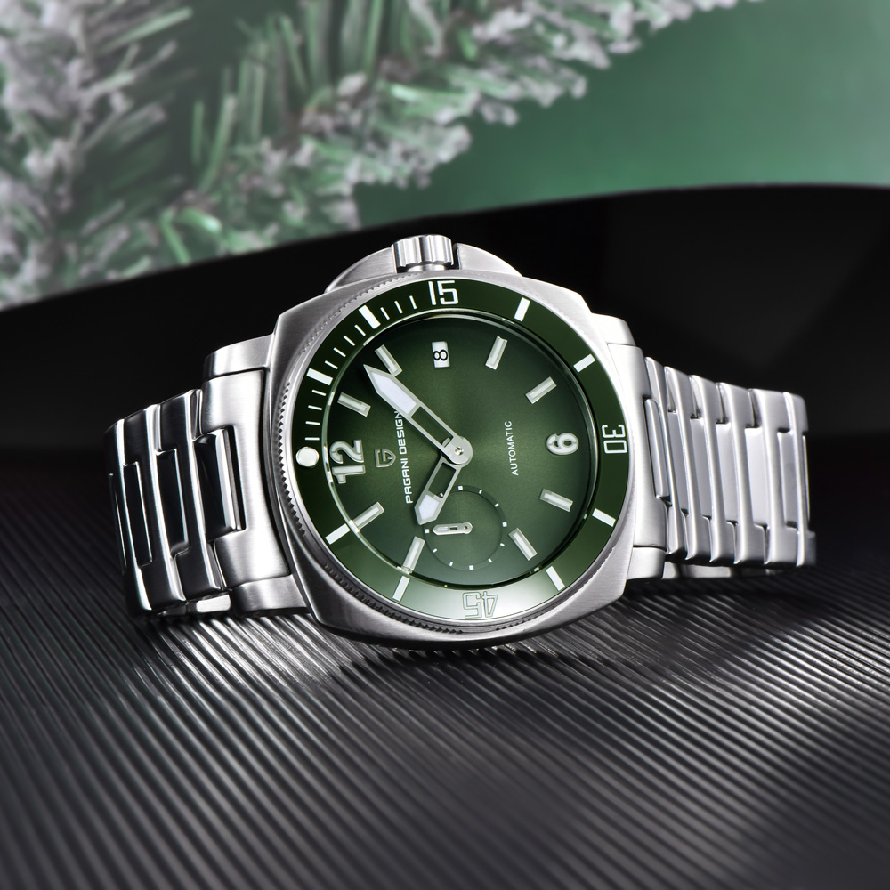PAGANI DESIGN นาฬิกาผู้ชายหรูห - Luxury Watch Green Dial บทวิจารณ์และราคา