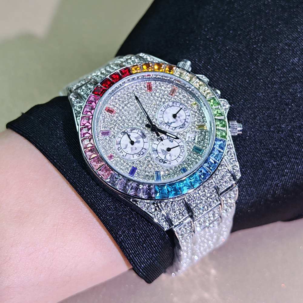 นาฬิกาควอตซ์เพชรสีน้ำแข็งคุณภา - Luxury Watch Iceberg บทวิจารณ์และราคา