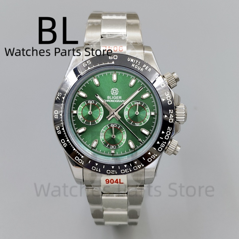BLIGER 39 มม. หน้าปัดสีเขียวสุ - Luxury Watch Green Dial บทวิจารณ์และราคา
