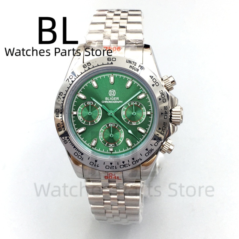 BLIGER 39 มม. หน้าปัดสีเขียวสุ - Luxury Watch Green Dial บทวิจารณ์และราคา