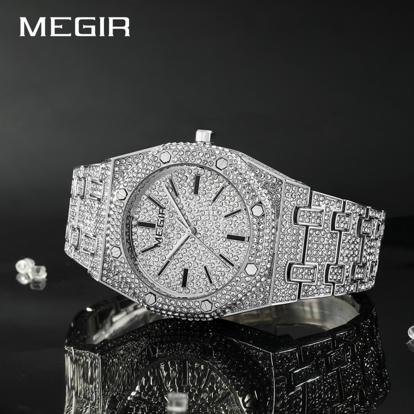 MEGIR หรูหราควอตซ์ไรน์สโตนนาฬิ - Luxury Watch Brands บทวิจารณ์และราคา