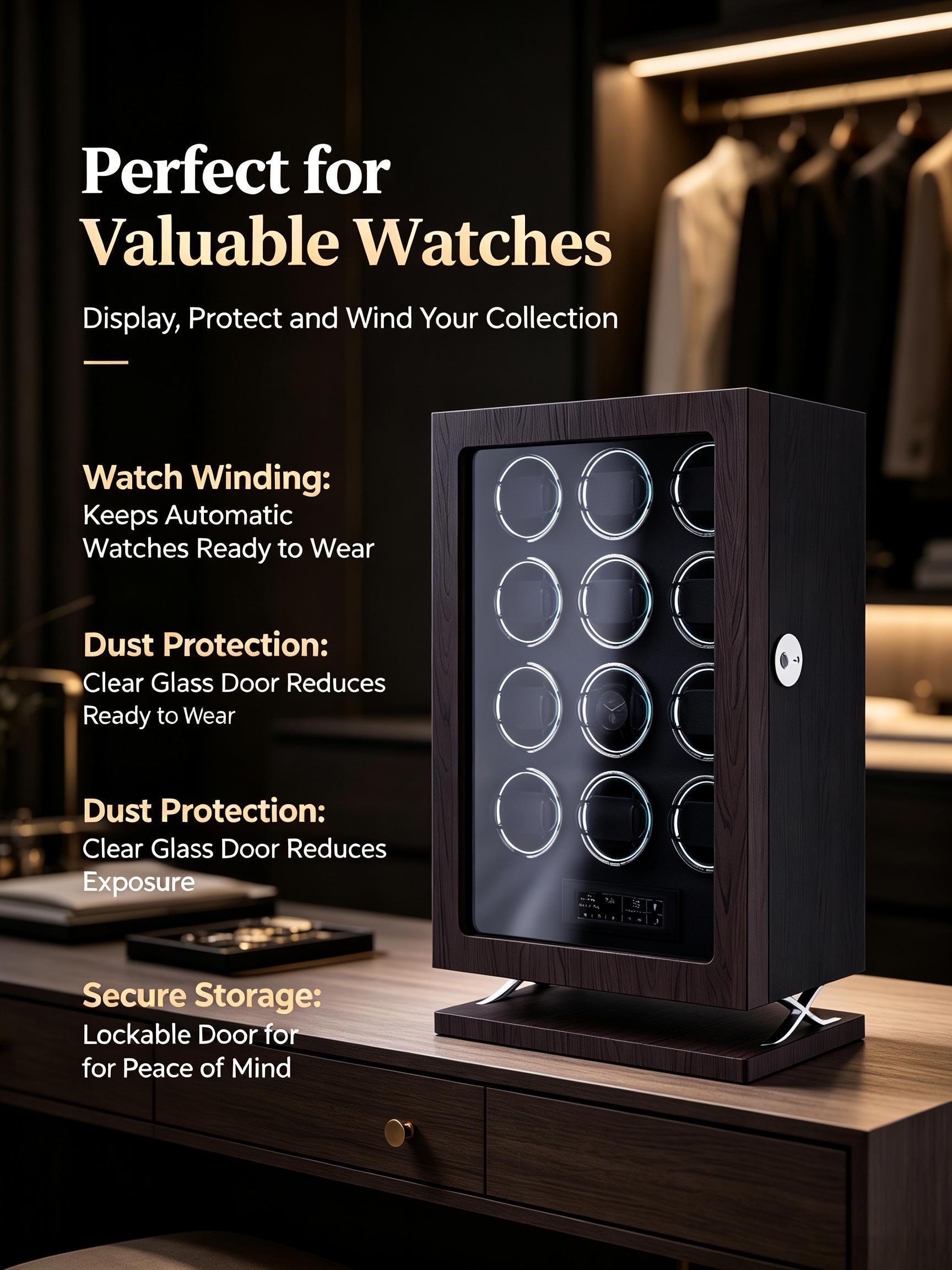 IBBETON กล่องหมุนนาฬิกาอัตโนมั - Luxury Watch Winder Box บทวิจารณ์และราคา