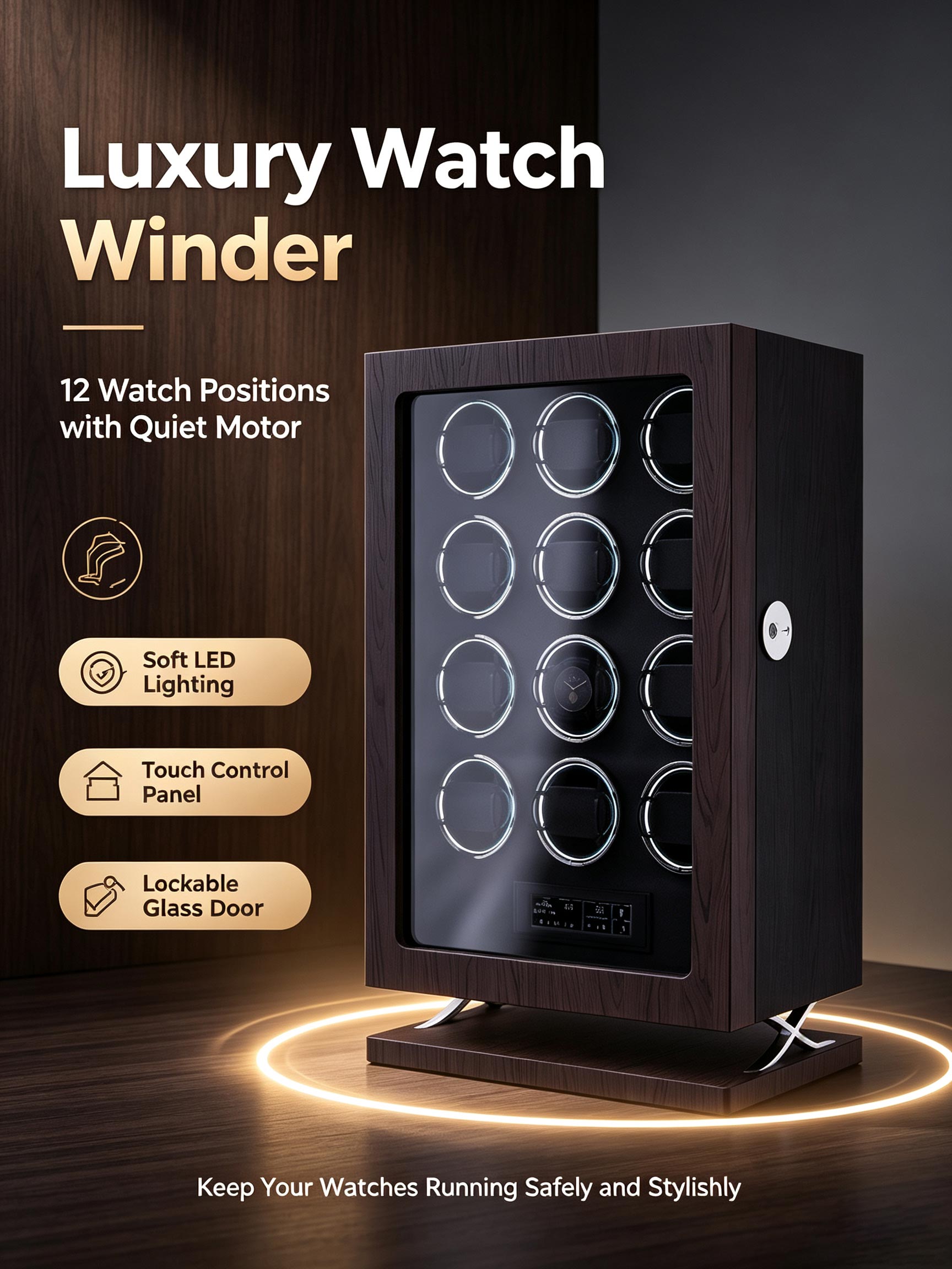 IBBETON กล่องหมุนนาฬิกาอัตโนมั - Luxury Watch Winder Box บทวิจารณ์และราคา