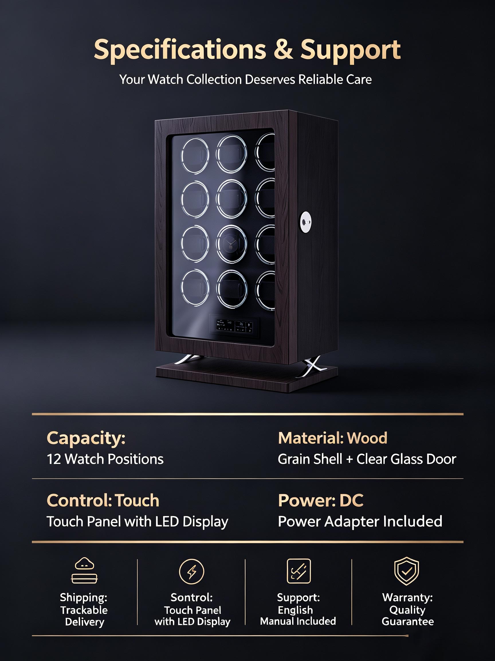 IBBETON กล่องหมุนนาฬิกาอัตโนมั - Luxury Watch Winder Box บทวิจารณ์และราคา