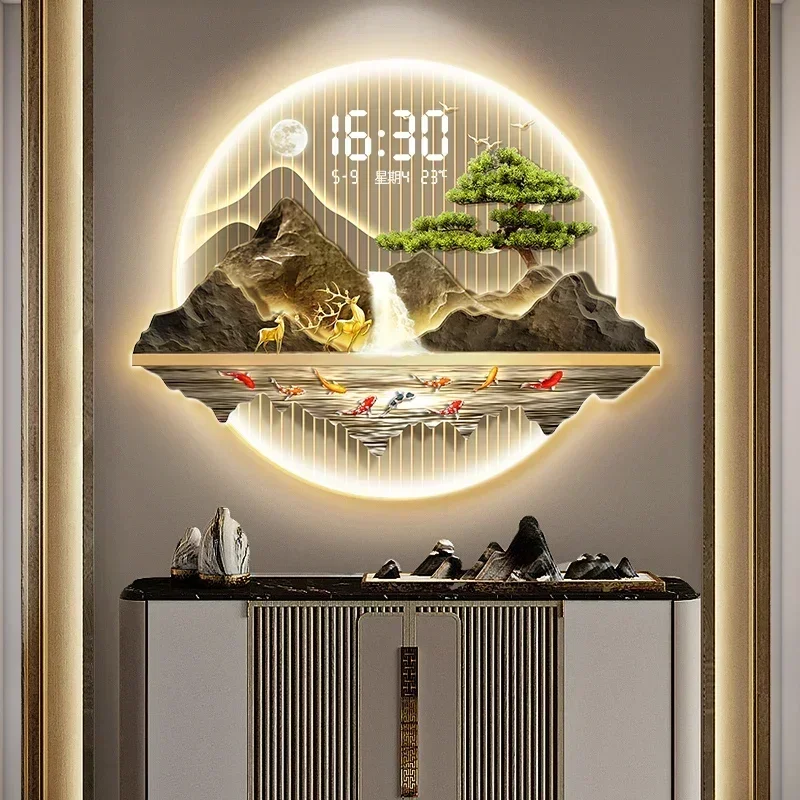 นาฬิกาติดผนังลายศิลปะ ไฟ LED ส - Luxury Watch House บทวิจารณ์และราคา