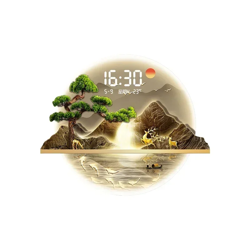 นาฬิกาติดผนังลายศิลปะ ไฟ LED ส - Luxury Watch House บทวิจารณ์และราคา