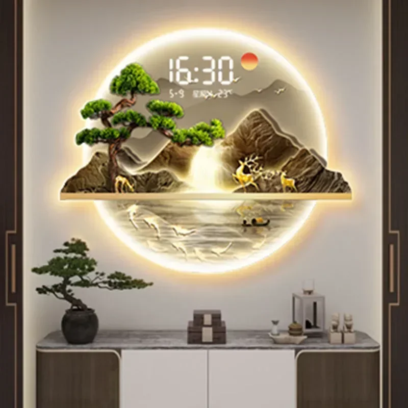 นาฬิกาติดผนังลายศิลปะ ไฟ LED ส - Luxury Watch House บทวิจารณ์และราคา