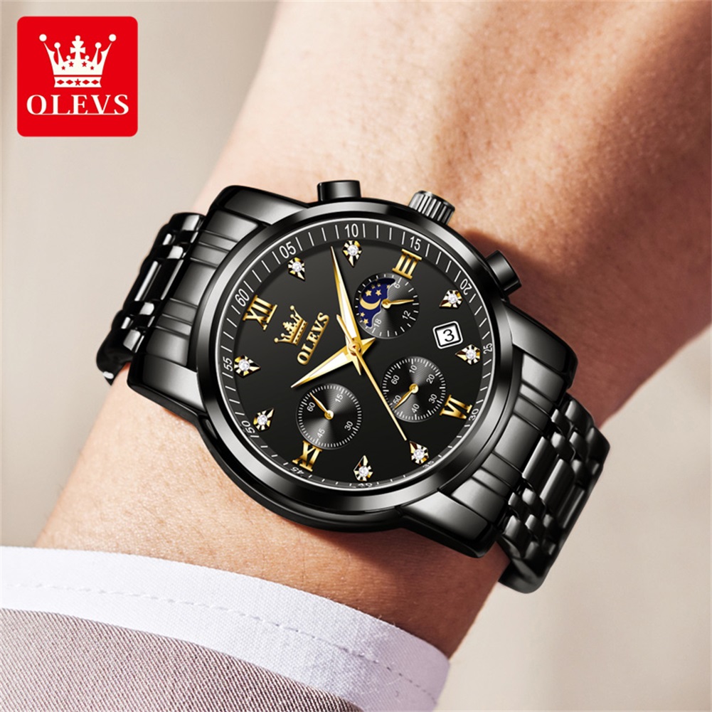 OLEVS นาฬิกาผู้ชายยอดนิยมสแตนเ - Best Luxury Quartz Watch บทวิจารณ์และราคา