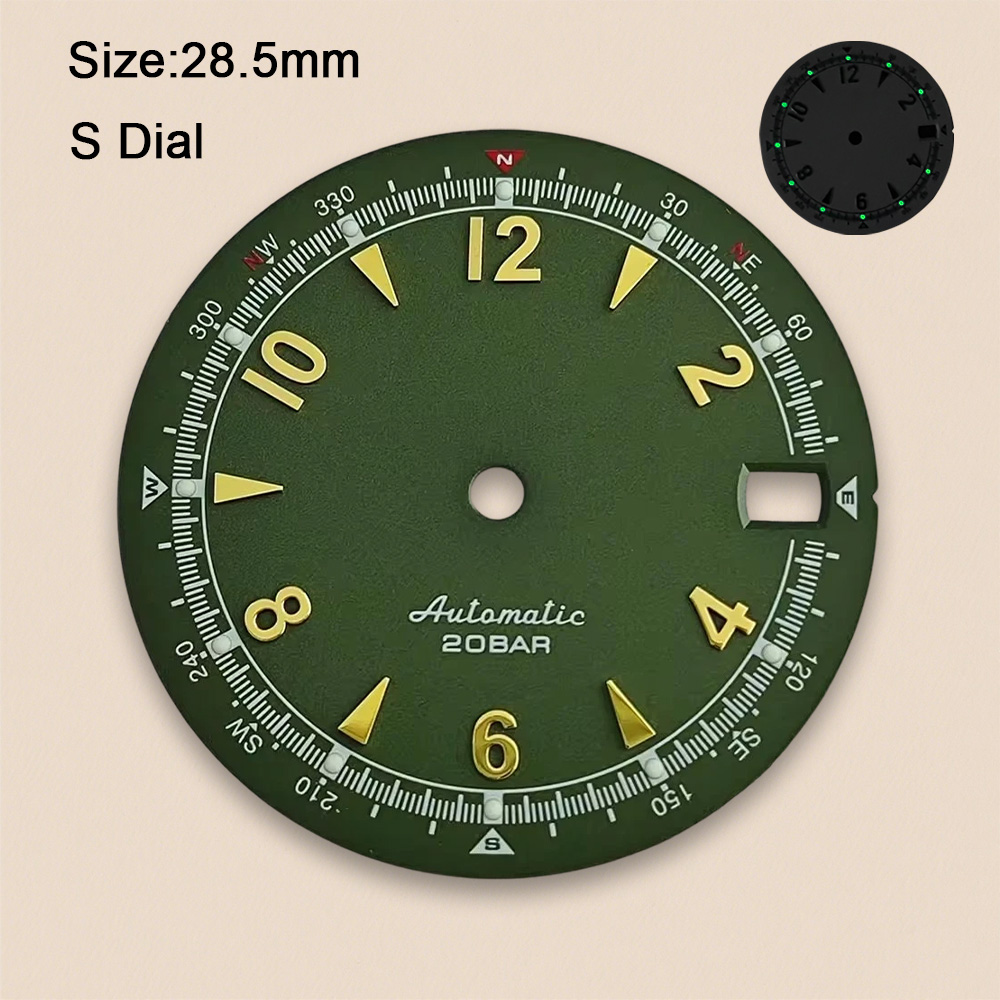 Nh35 Dial Sโลโก้ 28.5 มม.Retro - Luxury Watch Face บทวิจารณ์และราคา