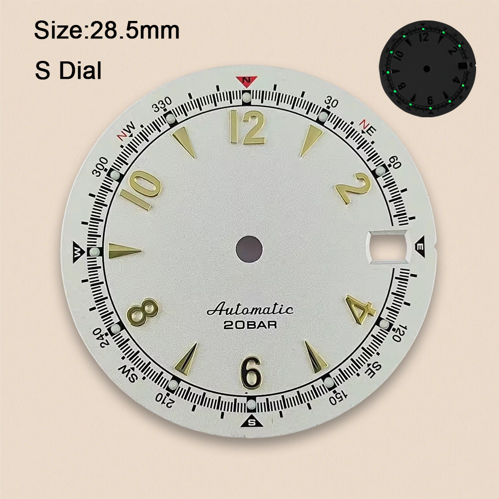Nh35 Dial Sโลโก้ 28.5 มม.Retro - Luxury Watch Face บทวิจารณ์และราคา