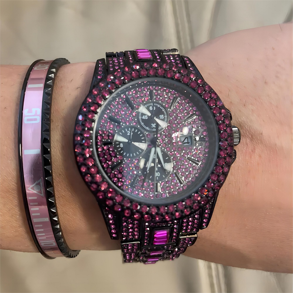 ร้อนขายน้ําแข็งสีแดงนาฬิกาสําห - Luxury Watch Iceberg บทวิจารณ์และราคา