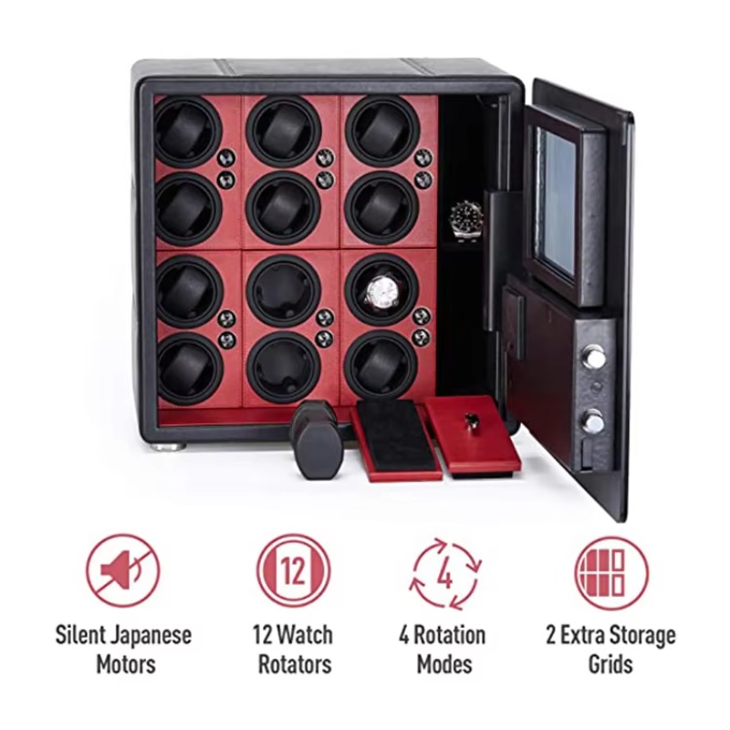 กล่องเก็บนาฬิกาอัตโนมัติ 12 รุ - Luxury Watch Winder Box บทวิจารณ์และราคา