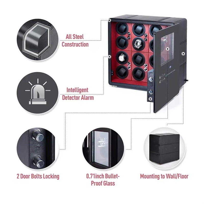 กล่องเก็บนาฬิกาอัตโนมัติ 12 รุ - Luxury Watch Winder Box บทวิจารณ์และราคา