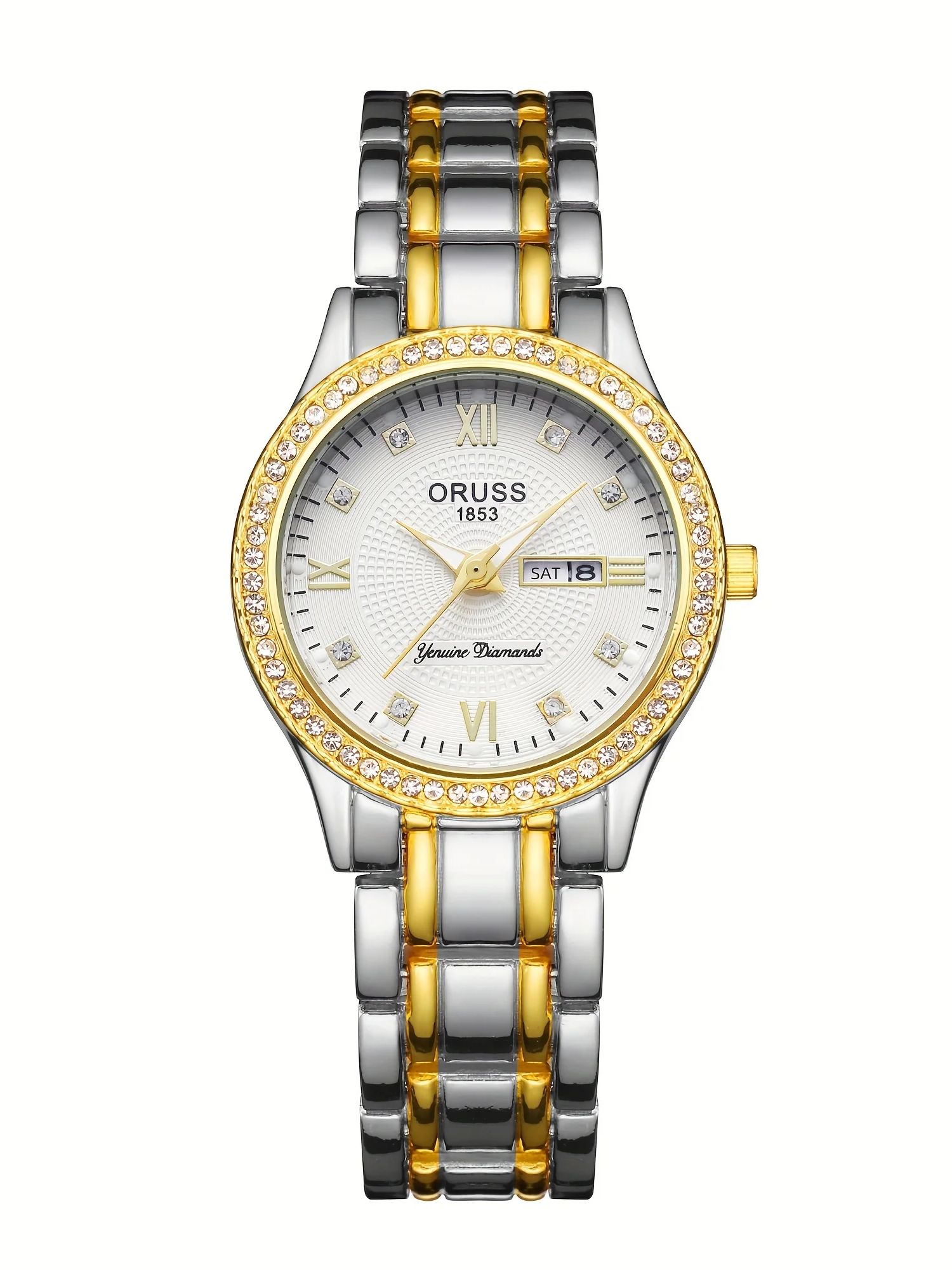 ห้องนาฬิกาผู้หญิงสีทองพร้อมปฏิ - Luxury Watch White บทวิจารณ์และราคา