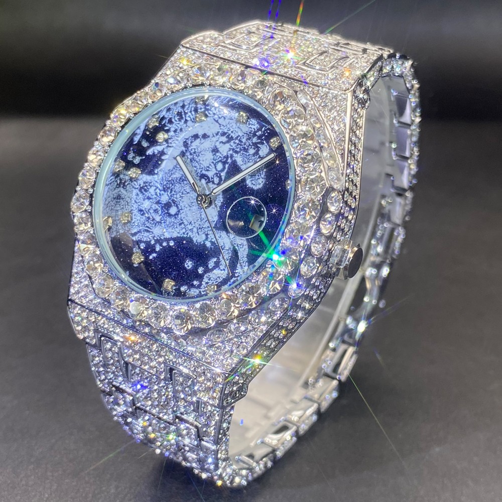 นาฬิกาควอตซ์ผู้ชายฮิปฮอป MISSF - Luxury Watch Iceberg บทวิจารณ์และราคา