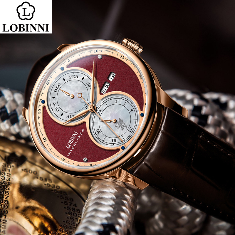 LOBINNI อัตโนมัติ Mechanical น - Guilloché Dial Watch บทวิจารณ์และราคา