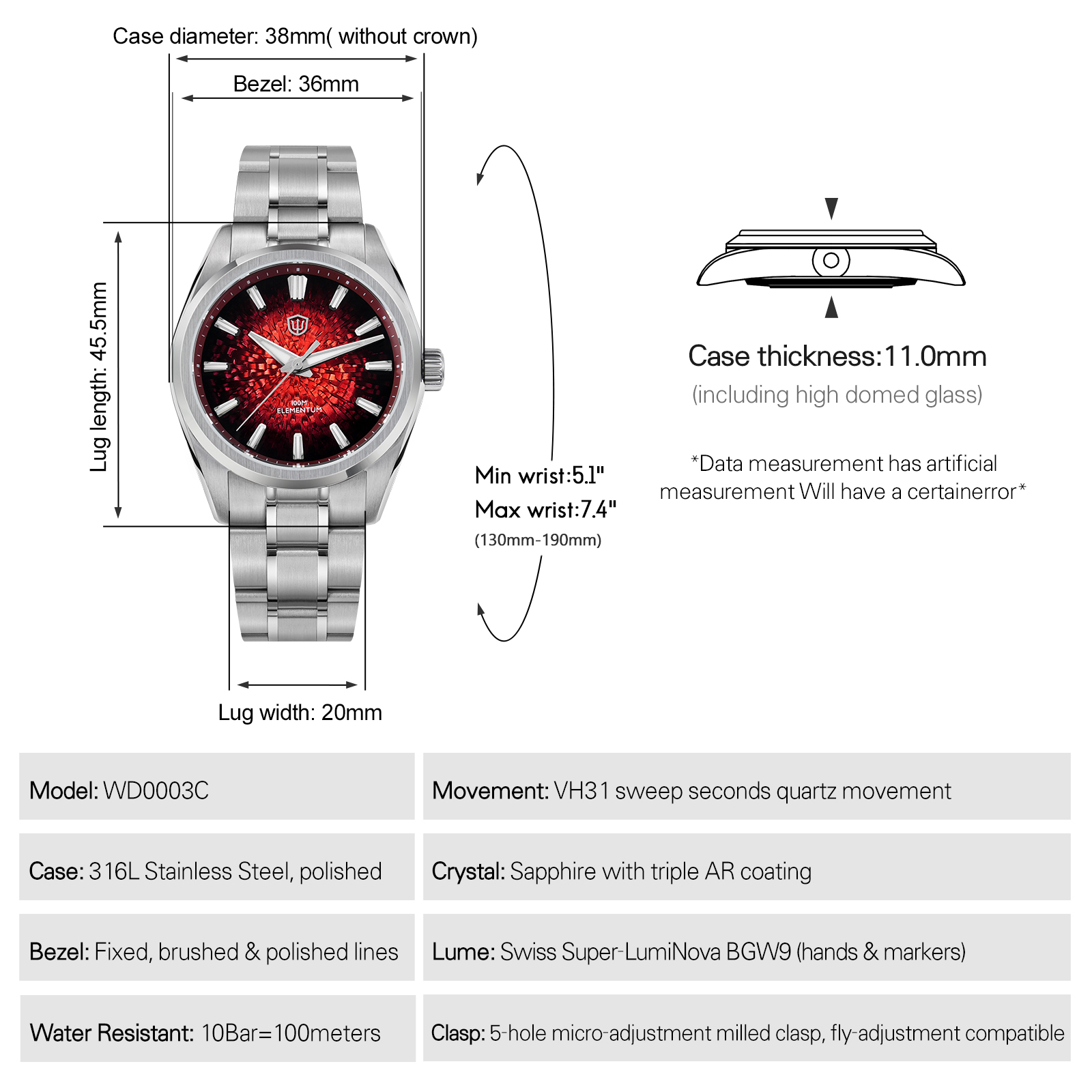 Watchdives นาฬิกาควอตซ์รุ่นใหม - Luxury Watch Iceberg บทวิจารณ์และราคา