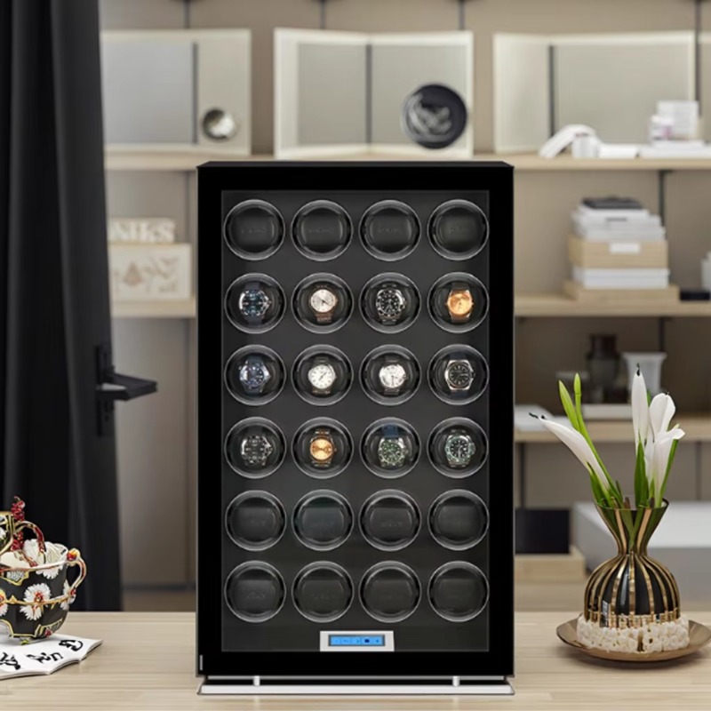 กล่องหมุนนาฬิกาอัตโนมัติ 24 ช่ - Luxury Watch Winder Box บทวิจารณ์และราคา