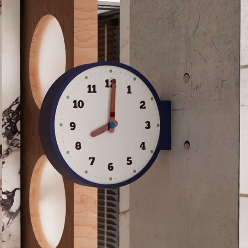 นาฬิกาแขวนผนังสองด้าน นาฬิกาแข - Luxury Watch House บทวิจารณ์และราคา