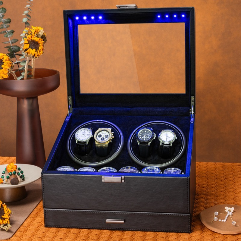 เครื่องหมุนนาฬิกาแบบหมุนได้ เค - Luxury Watch Winder Box บทวิจารณ์และราคา