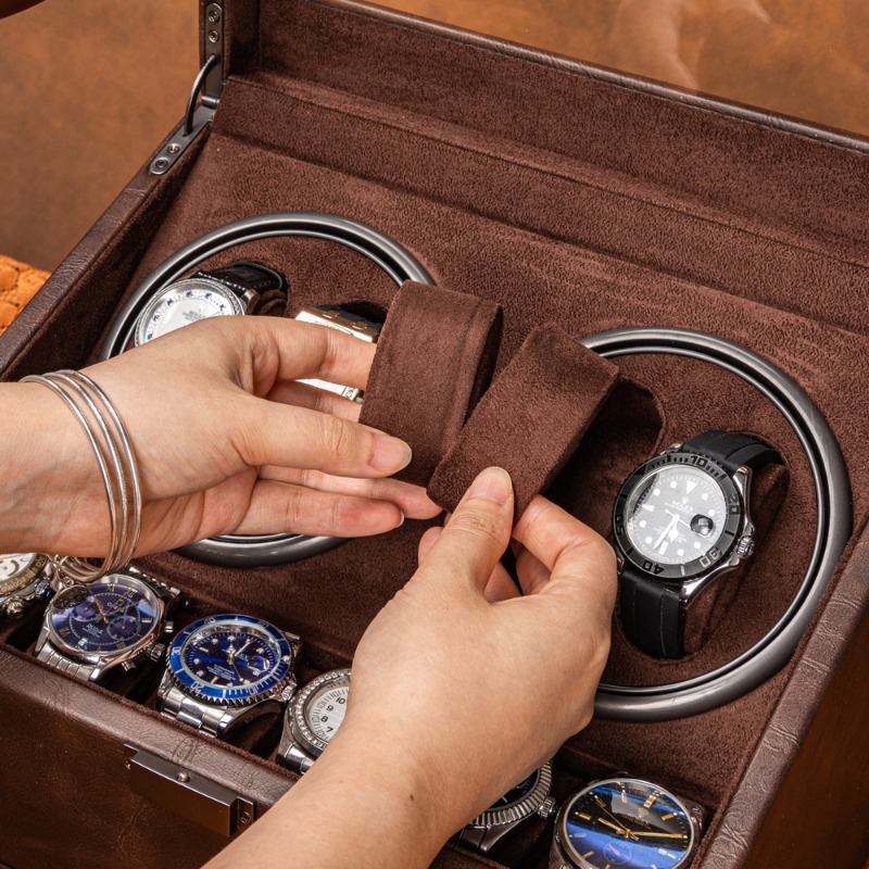 เครื่องหมุนนาฬิกาแบบหมุนได้ เค - Luxury Watch Winder Box บทวิจารณ์และราคา