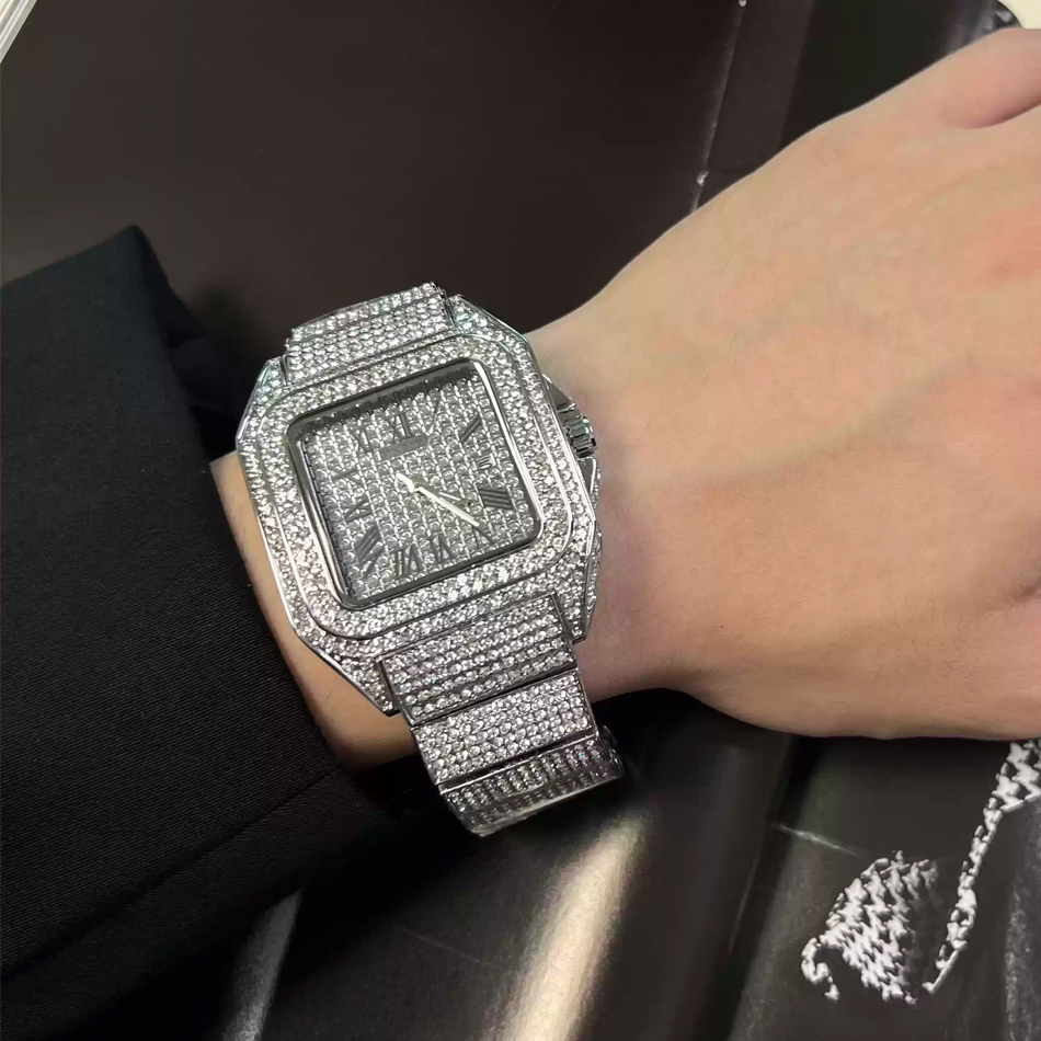 นาฬิกาข้อมือผู้ชายสีทองหรือสีด - Luxury Watch Iceberg บทวิจารณ์และราคา